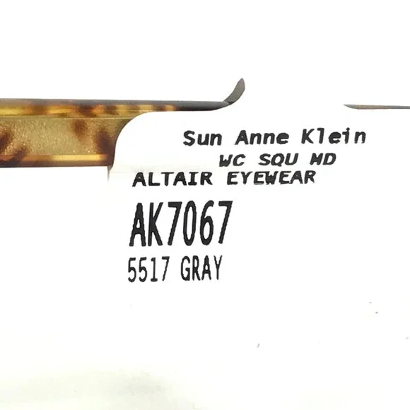 Anne Klein Sunglasses AK7067 036 GREY Tortoise Round Frames with Purple Lenses - Picture 12 of 12